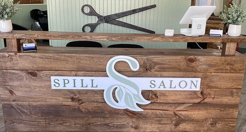 Custom Cut Indoor Salon Signage